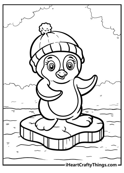 Penguin Coloring Page 4