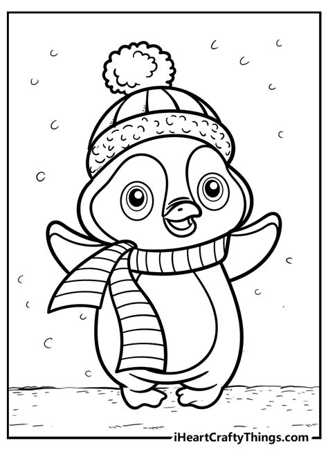 Penguin Coloring Page 6