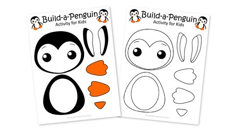 Penguin Craft Template 3