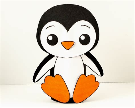 Penguin Craft Template 6