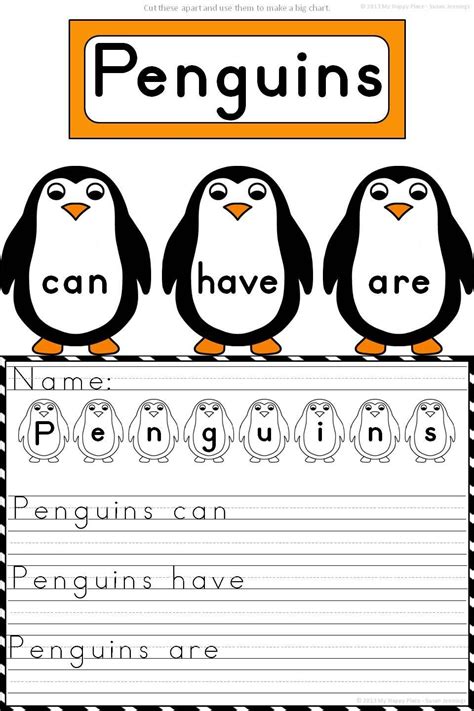 Penguin Printable Worksheets 8