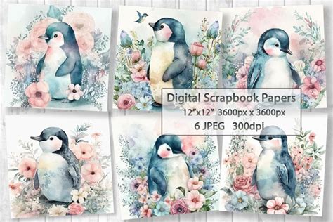 Penguin Scrapbooking Image