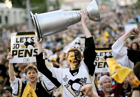 Penguins fans cheering