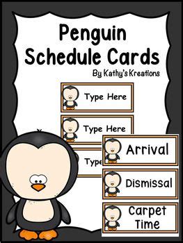 Penguins Schedule Types