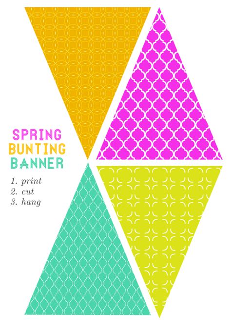 Nursery Pennant Template Design