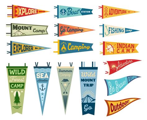 Outdoor Pennant Template Design