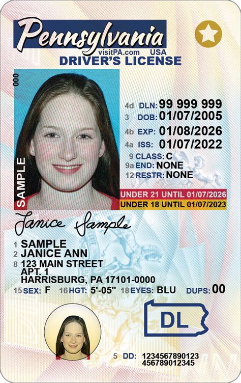 Pennsylvania Driver's License Junior License