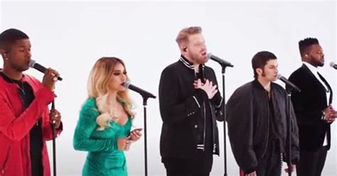 Pentatonix performing live in concert