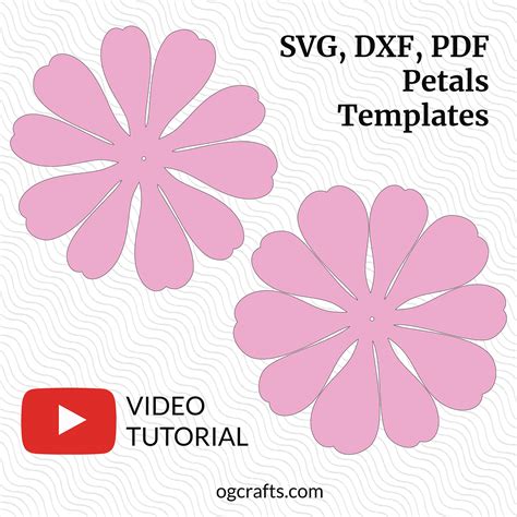 Peony Flower Template