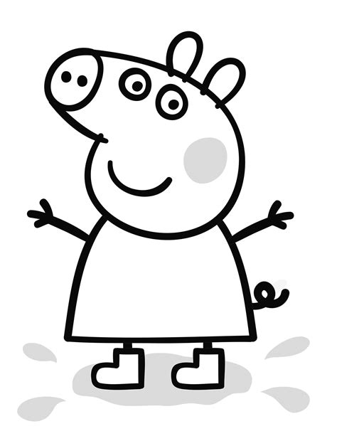 Peppa Pig coloring page printable