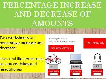 Percent Increase Real World Applications