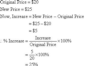 Percentage Increase Example 5