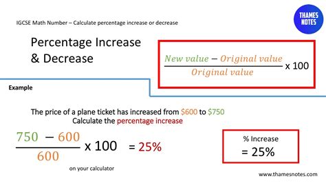 Percentage Increase Sales