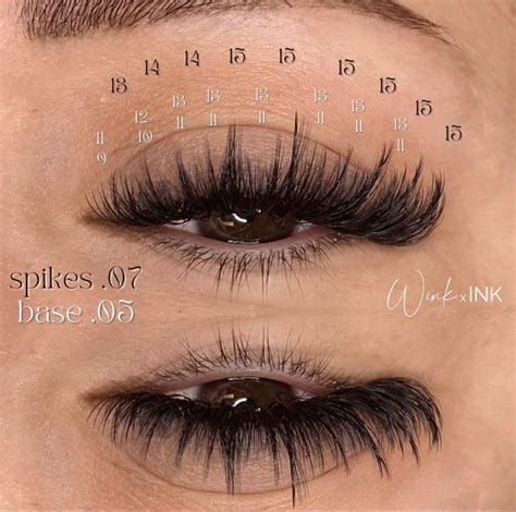 Use a printable lash mapping template to perfect your lash application skills