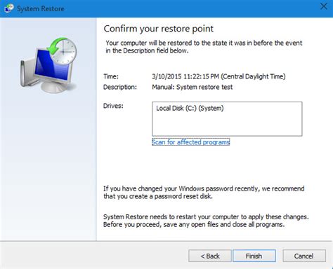 Perform System Restore