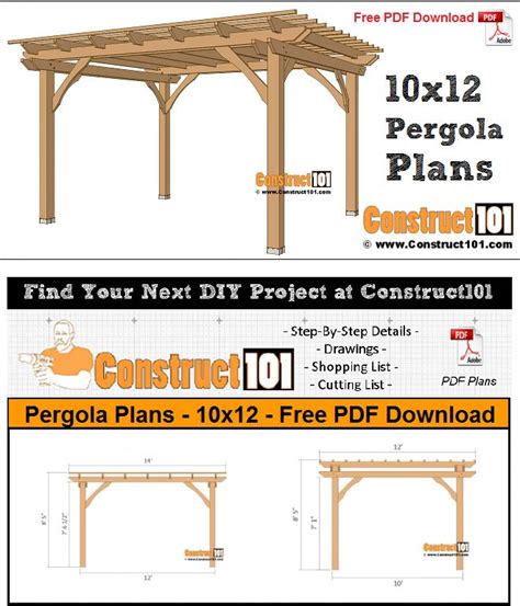 Pergola End Template Printable 1