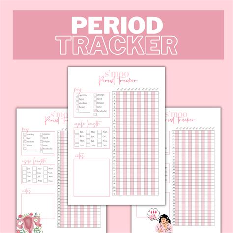 Period Tracker Printable PDF