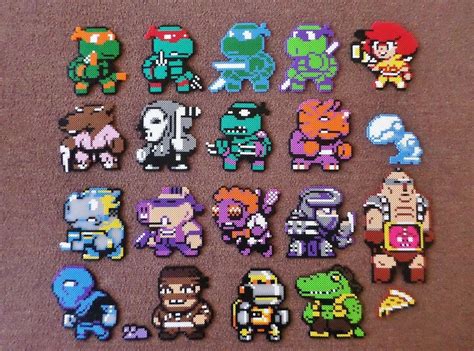 Perler beads character patterns