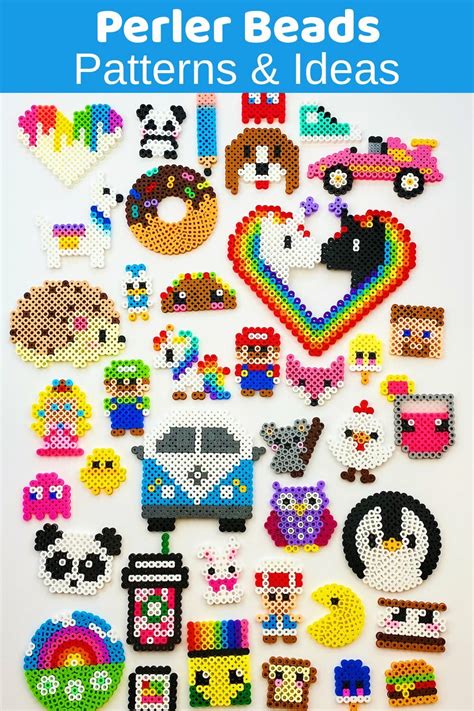 Types of Perler beads patterns and printables