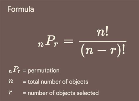 Permutation Formula