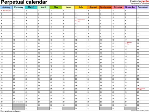 Perpetual Calendar Example