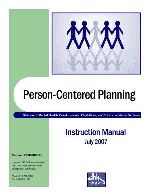 Person-Centered Plan Template for NC Residents