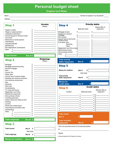 Personal Budget Template