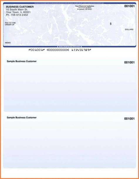 Personal Check Template Word