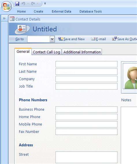 Personal Contact Management Example 2