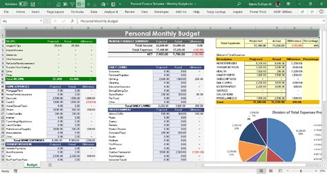 Personal Finance Excel Image