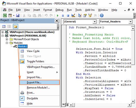 Personal Macro Workbook Re-enable