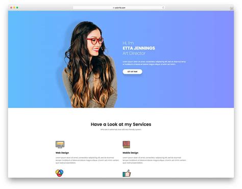 Personal One Page HTML5 Template