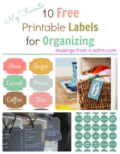 Personal organization labels