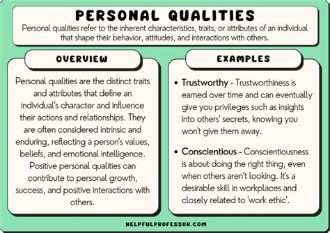 Geri Purto's personal qualities