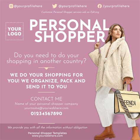 Personal Shopper Flyer Template Design