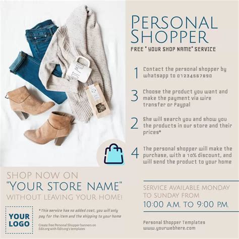 Personal Shopper Flyer Template Design