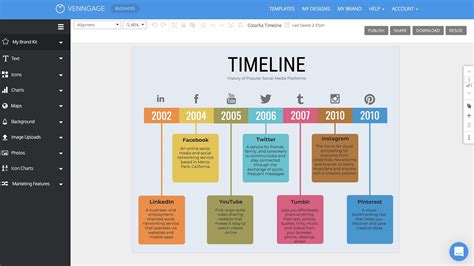 Personal Timeline Template Canva