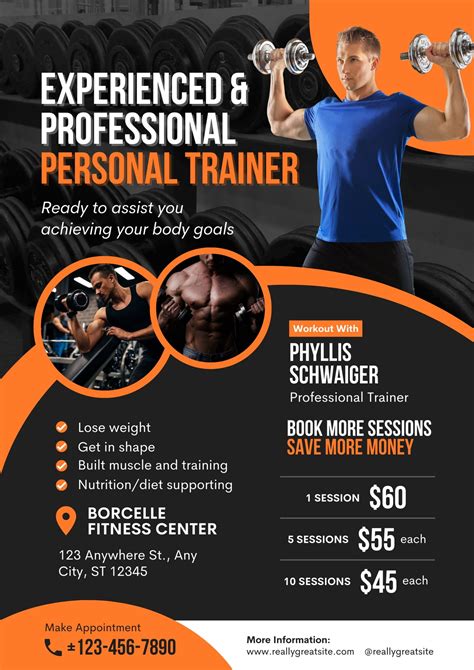 Personal Training Flyer Design Examples