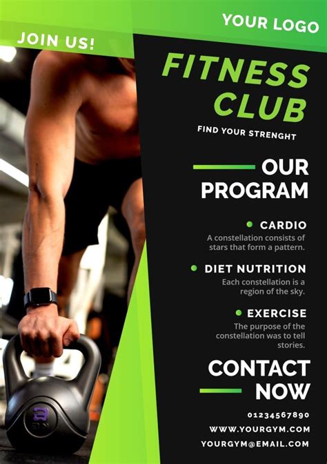 Personal Training Flyer Design Ideas