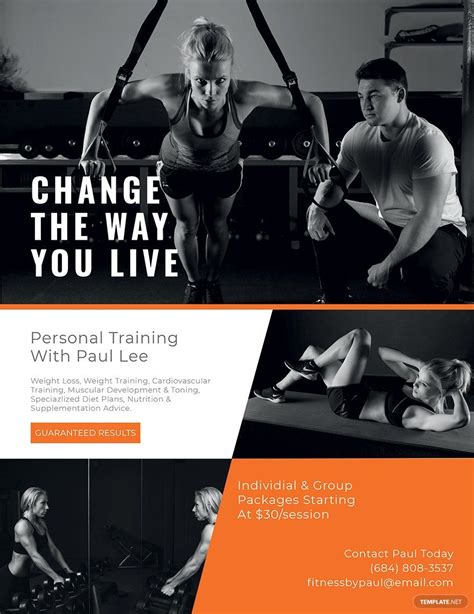 Personal Training Flyer Design