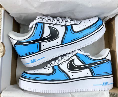 A personalized Air Force 1 with a custom design