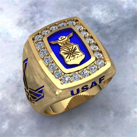 Personalized Air Force Military Ring