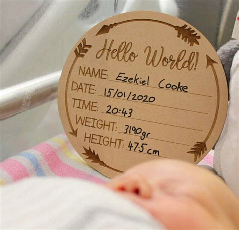 Personalized Birth Announcement Template