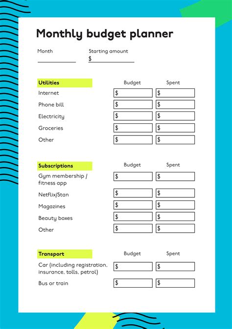 Personalized Budgeting Tools