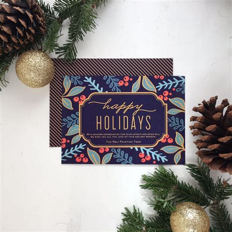 Personalized Christmas cards for corporate