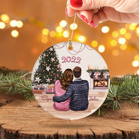 Personalized Christmas Ornament for Couples