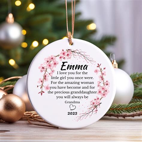 Personalized Christmas Ornament with Quote