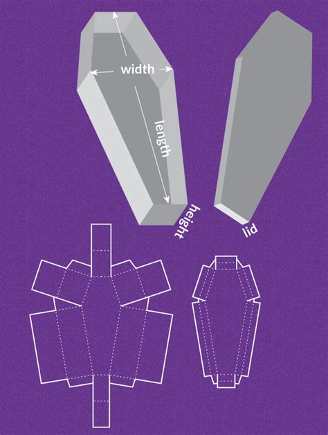 Personalized coffin box template example