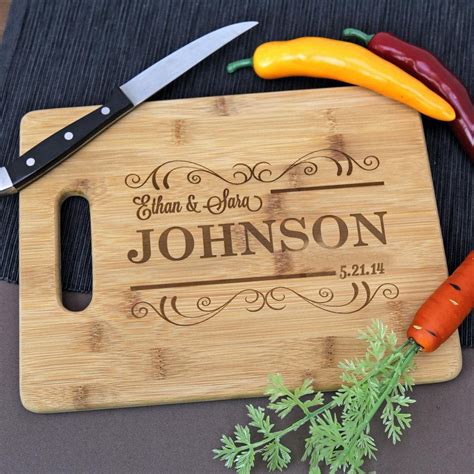 Personalized cutting board template