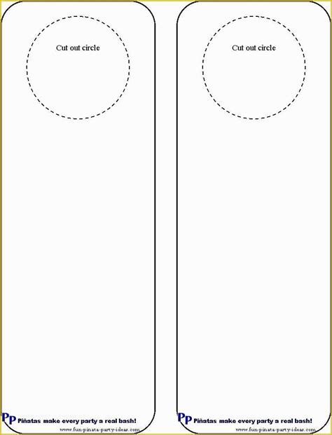 Personalized Door Hanger Template